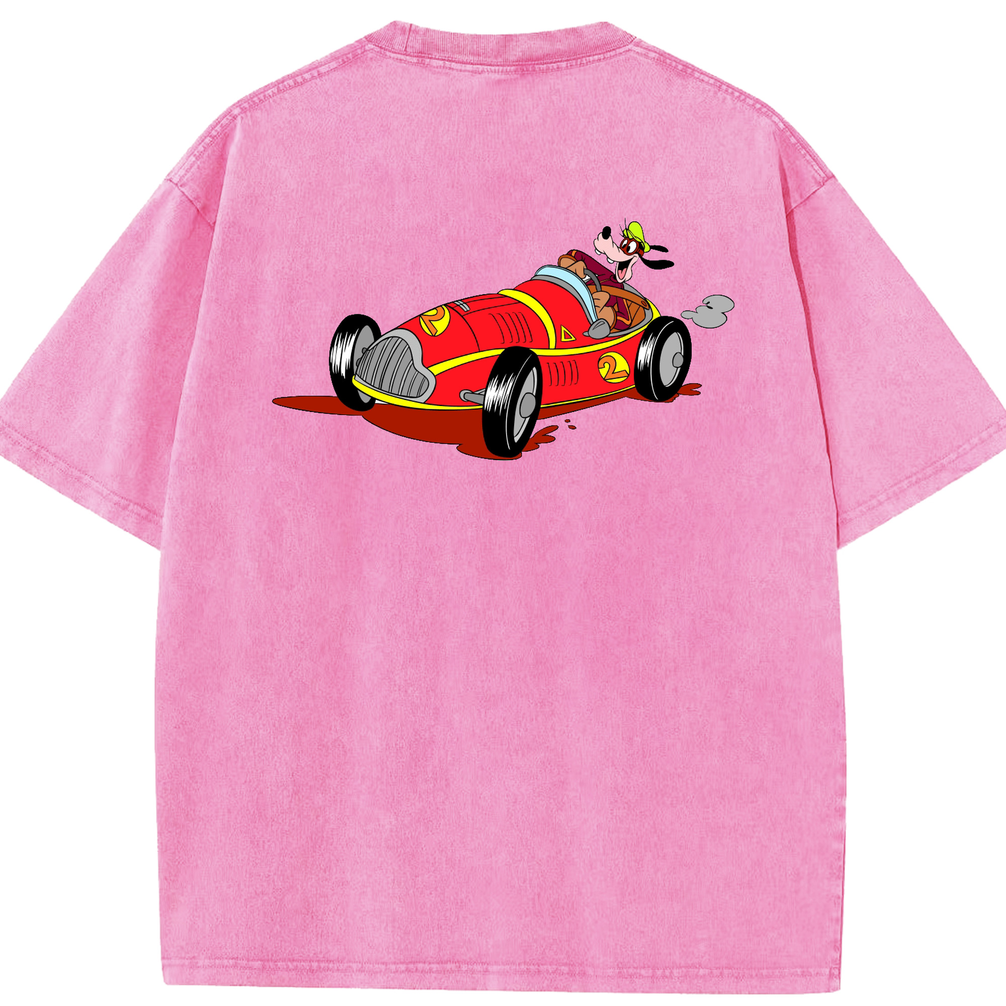 （画像用） ミッキーマウス Mickey Mouse 綿100% ヴィンテージ風 半袖Tシャツ（背面プリント）